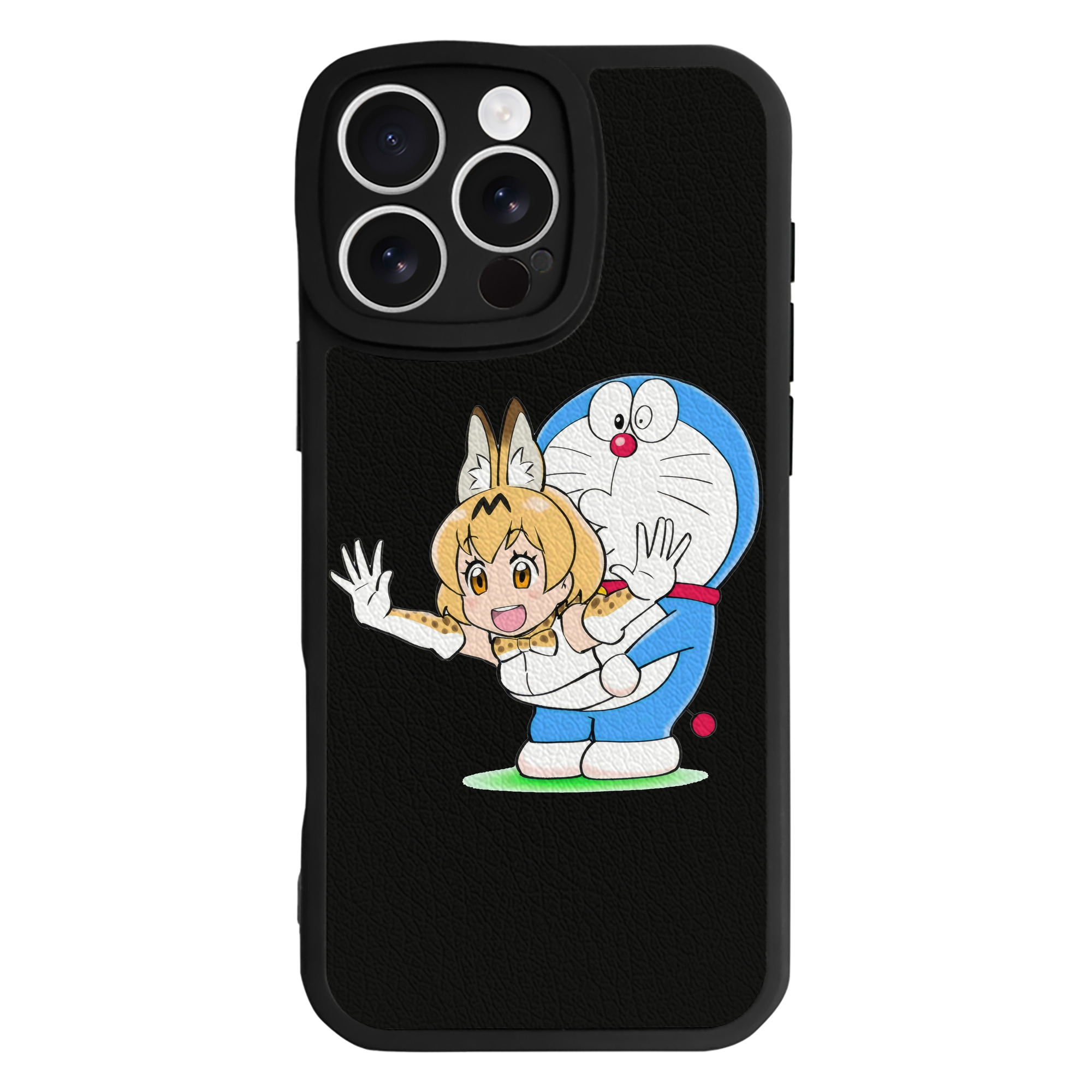 （画像用） ドラえもん Doraemon 【iPhone 16シリーズ対応】シリコンスマホケース（レザー調） 材質：シリコン